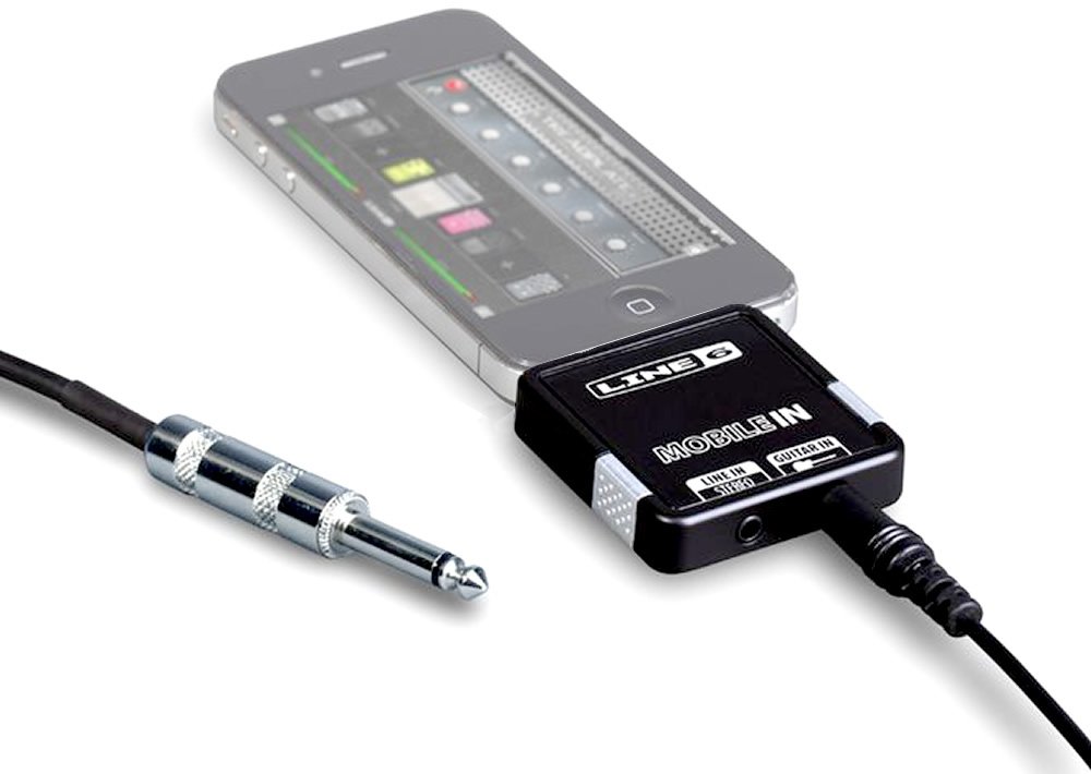 Line 6 MIDI Mobilizer II と 30pin アダプター Line 6 MIDI Mobilizer